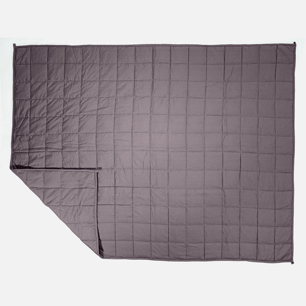 Couverture Lestée pour Adultes - Coton Gris 01