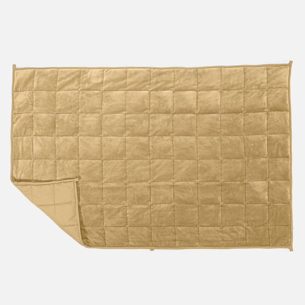 Couverture Lestée pour Adultes (100 x 150cm) - Polaire sherpa Vison 01