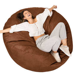 Canapé Pouf Géant Grande Mammouth - Cuir Vintage Camel
