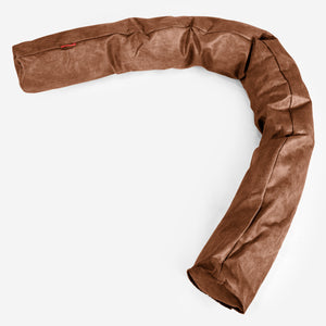 Traversin XXL - Cuir Vintage Camel