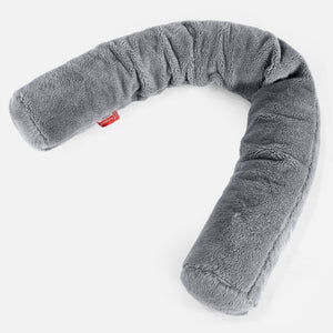 Traversin XXL - Fausse Fourrure Nounours Gris Foncé