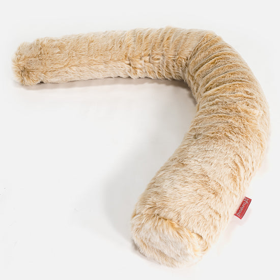 Traversin XXL - Fausse Fourrure Blanc 01