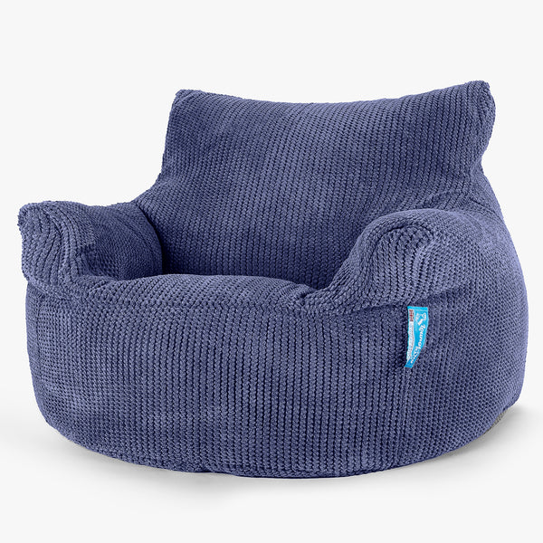 Fauteuil Pouf Enfant 3-8 ans - Pompon Violet 01