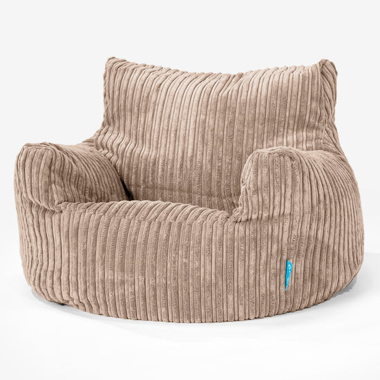 Fauteuil Pouf Enfant 3-8 ans - Côtelé Sable 01