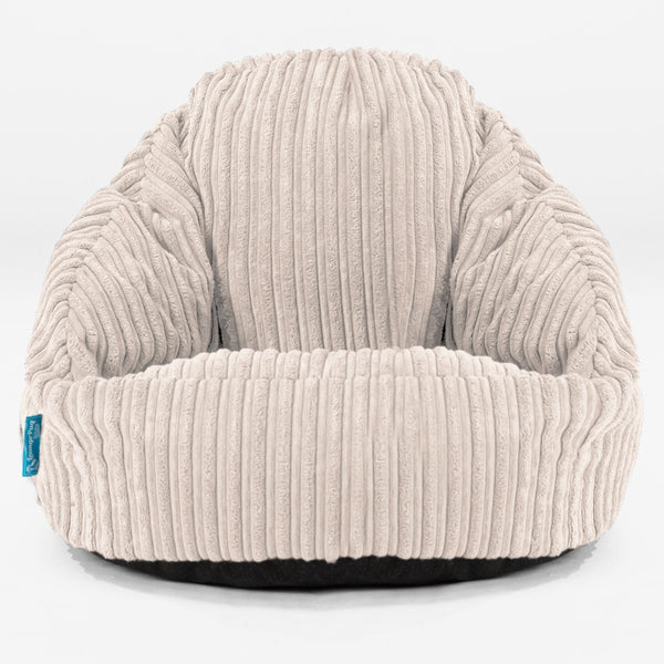 Pouf Chaise Bubble pour Enfants - Côtelé Crème 01