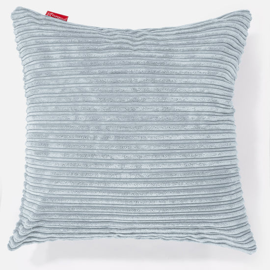 Grand Coussin 70 x 70cm - Côtelé Bébé Bleu 01