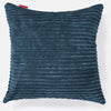 Grand Coussin 70 x 70cm - Côtelé Bleu Marine 01