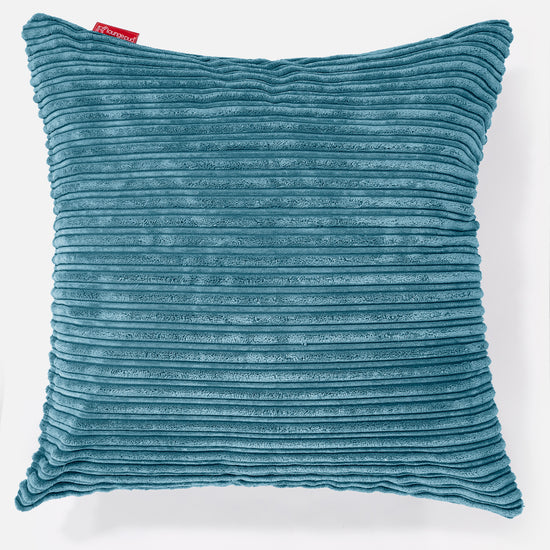 Grand Coussin 70 x 70cm - Côtelé Mer Égée 01