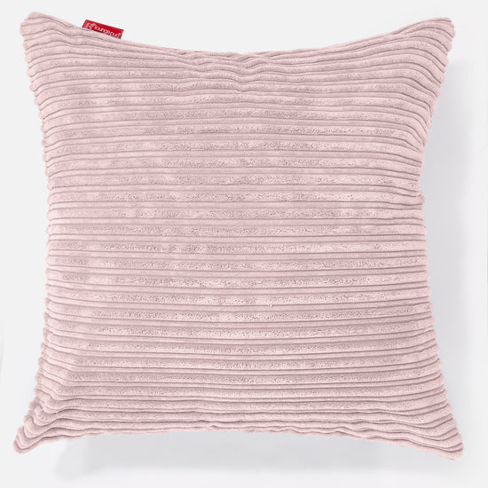Grand Coussin 70 x 70cm - Côtelé Rose 01