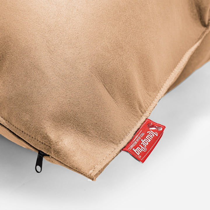 Grand Coussin 70 x 70cm - Cuir Vintage Marron Clair 02