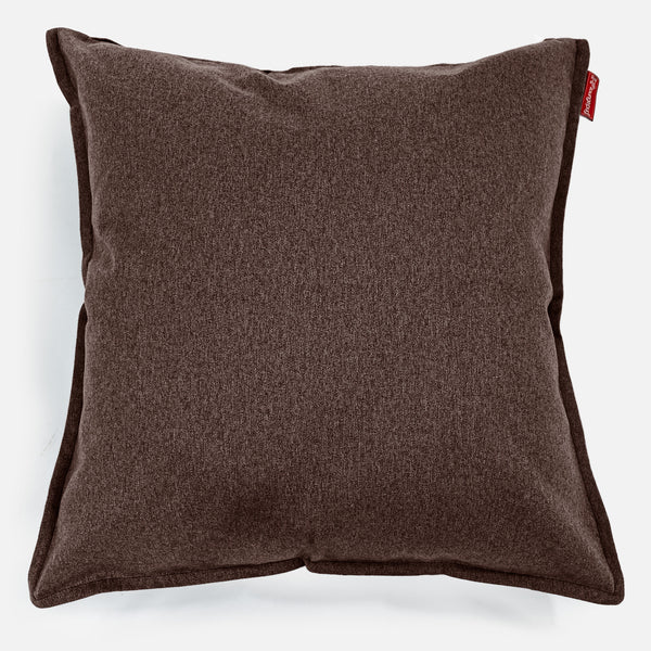 Grand Coussin 70 x 70cm - Interalli Laine Marron 01