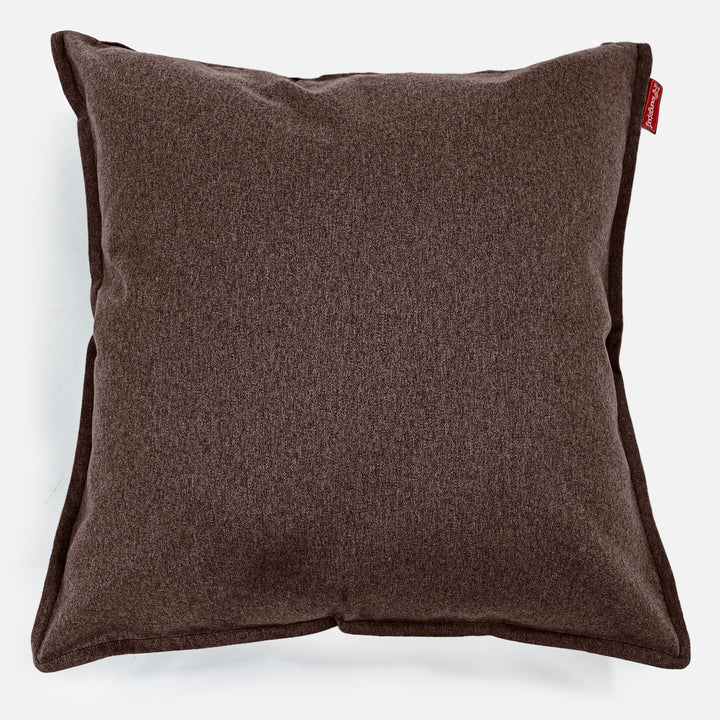 Grand Coussin 70 x 70cm - Interalli Laine Marron 01