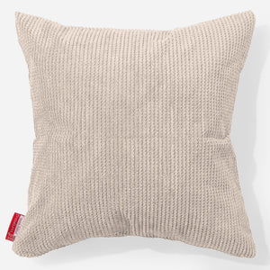 Grand Housse de Coussin 70 x 70cm - Pompon Crème