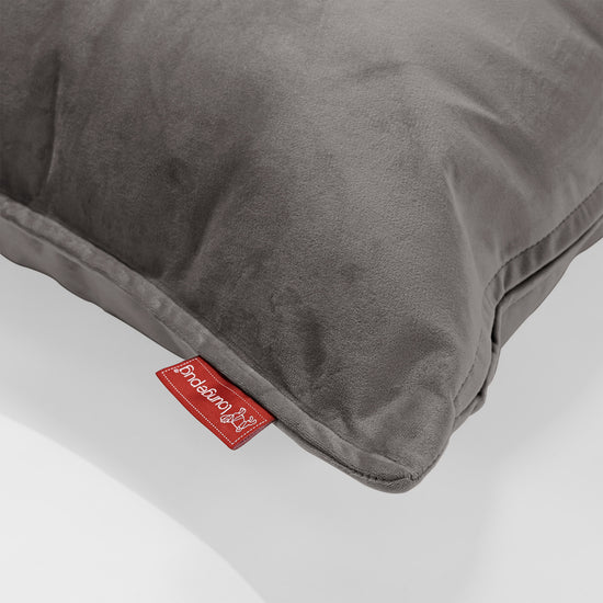 Grand Coussin 70 x 70cm - Velours Anthracite 03