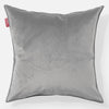 Grand Coussin 70 x 70cm - Velours Argent 01