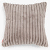 Grand Housse de Coussin 70 x 70cm - Velours Côtelé Ultra Pelucheux Vison 01