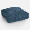 Grand Coussin de Sol - Côtelé Bleu Marine 01