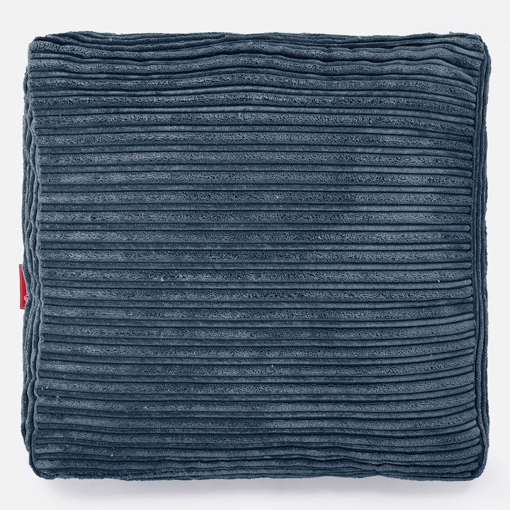 Grand Coussin de Sol - Côtelé Bleu Marine 03