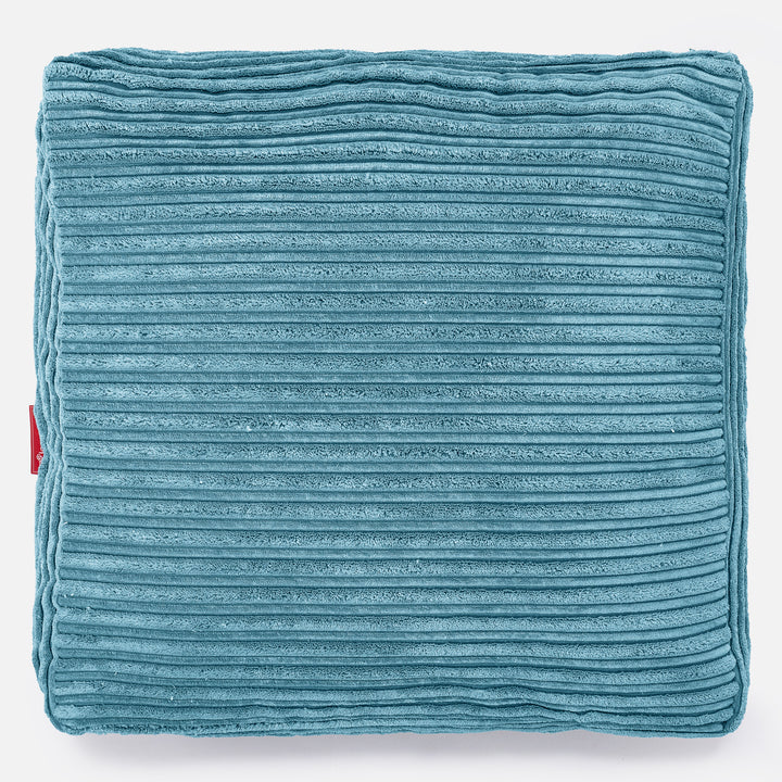 Grand Coussin de Sol - Côtelé Mer Égée 03