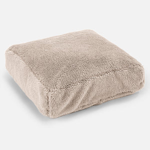 Grand Coussin de Sol - Fausse Fourrure Nounours Vison
