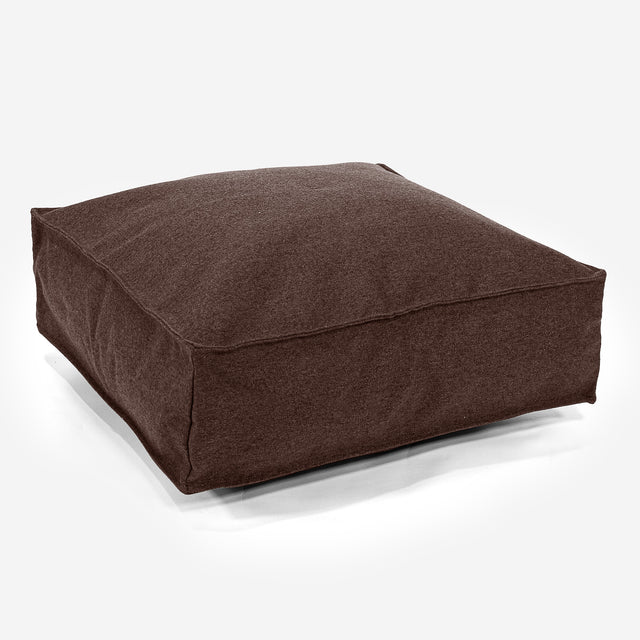 Grand Coussin de Sol - Interalli Laine Marron 01