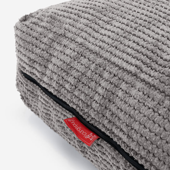 Grand Coussin de Sol - Pompon Anthracite 02