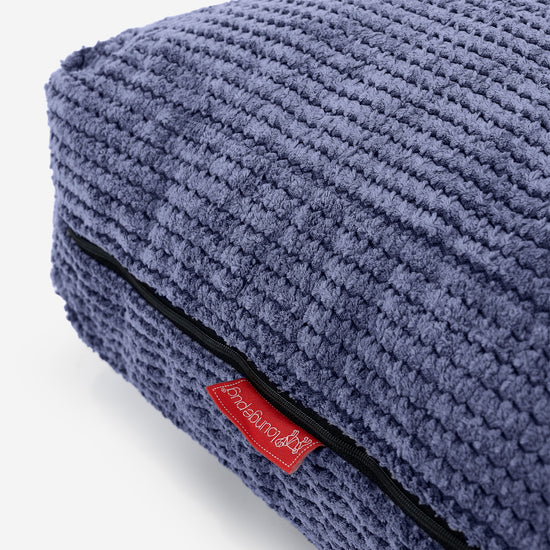 Grand Coussin de Sol - Pompon Violet 02