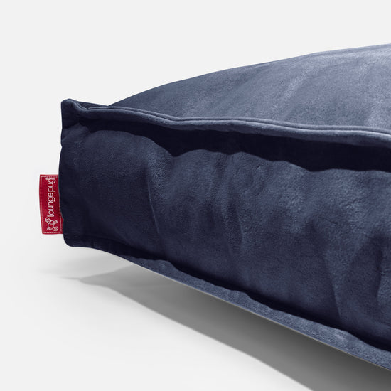 Grand Coussin de Sol - Velours Bleu Marine 05