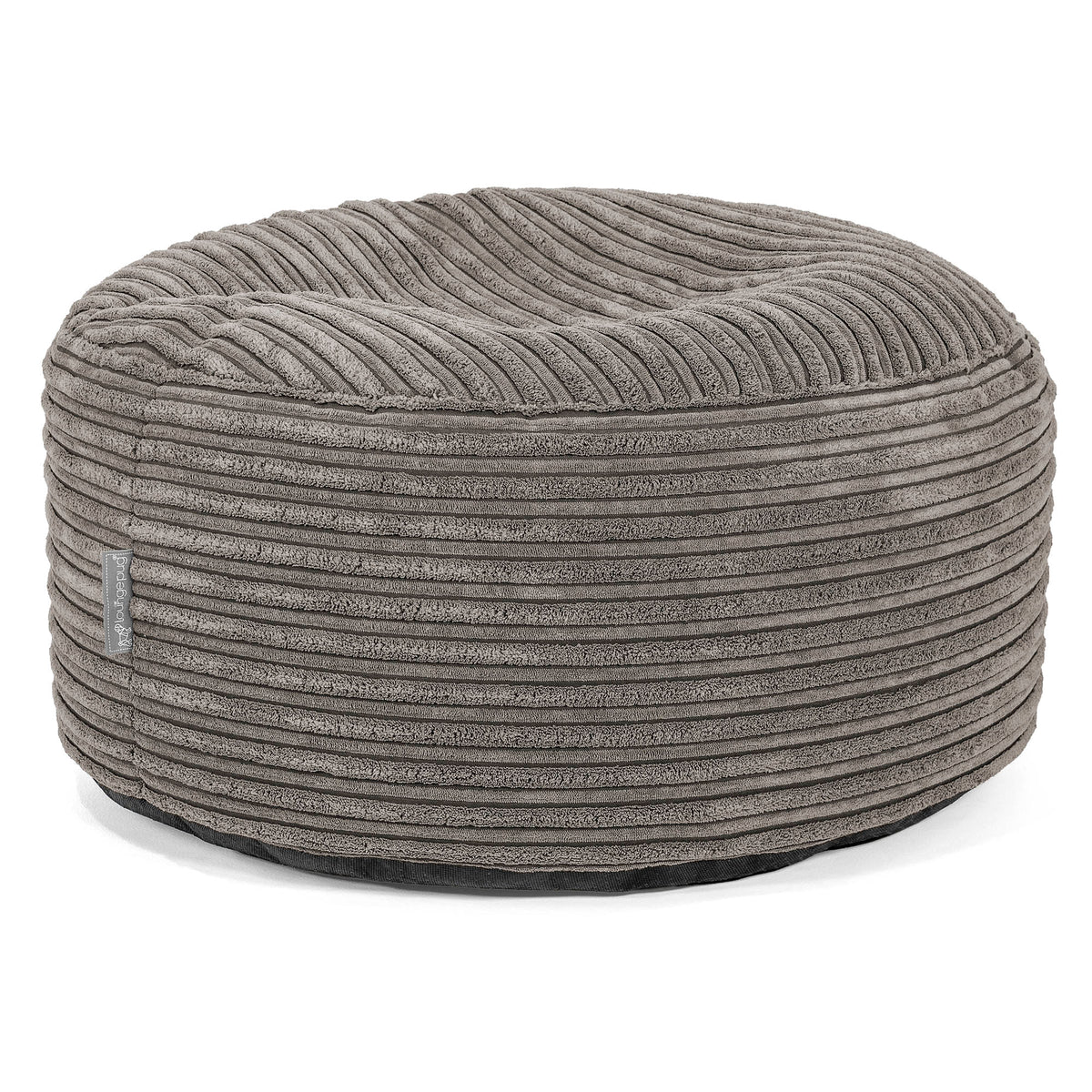 Gros Pouf Fauteuil Relax - Côtelé Anthracite