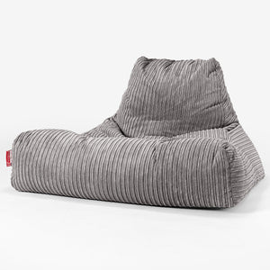 Gros Pouf Fauteuil Relax - Côtelé Anthracite
