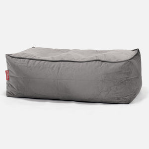 Gros Repose Pied - Velours Argent