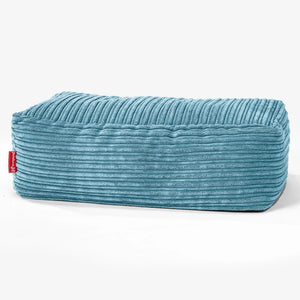 CloudSac 100 Repose-pieds à Mémoire de Forme - Côtelé Mer Égée