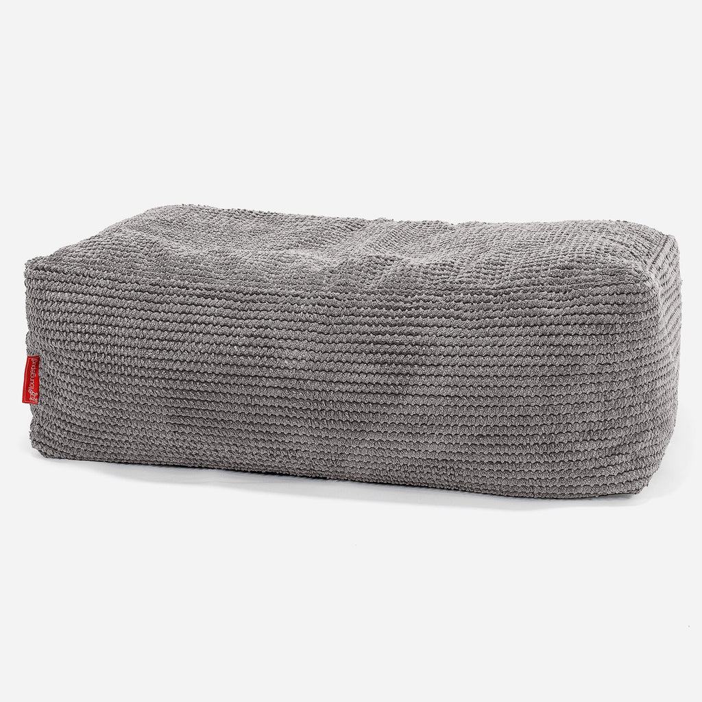 CloudSac 100 Repose-pieds à Mémoire de Forme - Pompon Anthracite 01