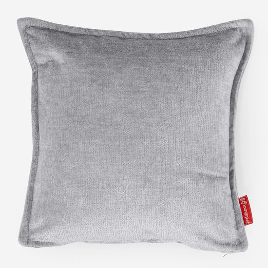 Housse de Coussin 47 x 47cm - Chenille Gris 01