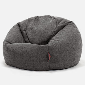 Pouf Poire Classique - Interalli Laine Gris