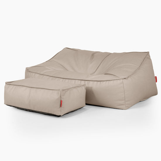 Le Canapé Pouf Doudou - Cuir Végan Ivoire 02