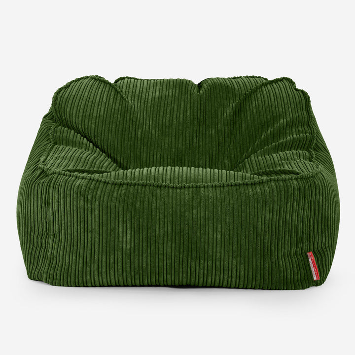 Le Pouf Doudou - Côtelé Vert Forêt 01