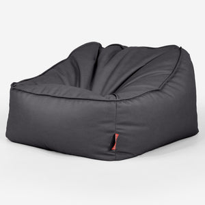 Le Pouf Doudou - Cuir Végan Noir