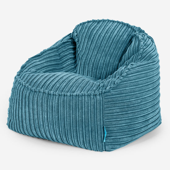 Le Pouf Enfant Doudou 2-6 ans - Côtelé Mer Égée 01