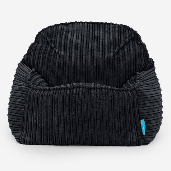 Le Pouf Enfant Doudou 2-6 ans - Côtelé Noir 02