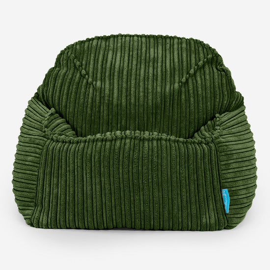 Le Pouf Enfant Doudou 2-6 ans - Côtelé Vert Forêt 02