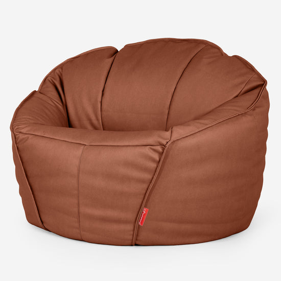 Le Pouf Gamer Suprême - Cuir Végan Marron 01