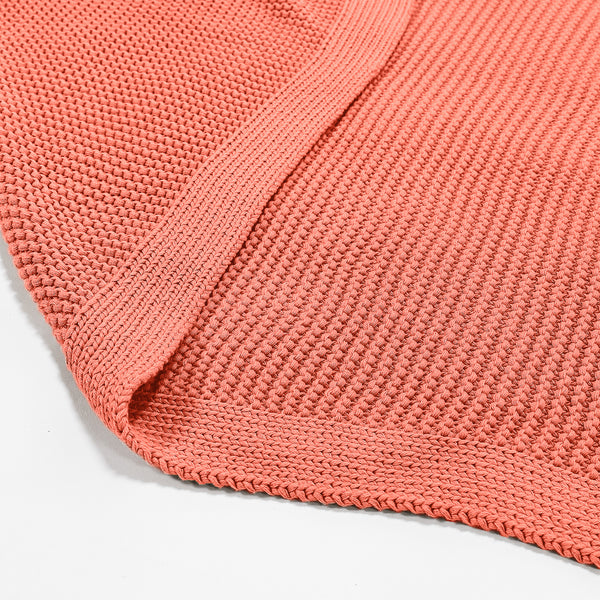 Couverture / Plaid - 100% Coton Ellos Corail 03