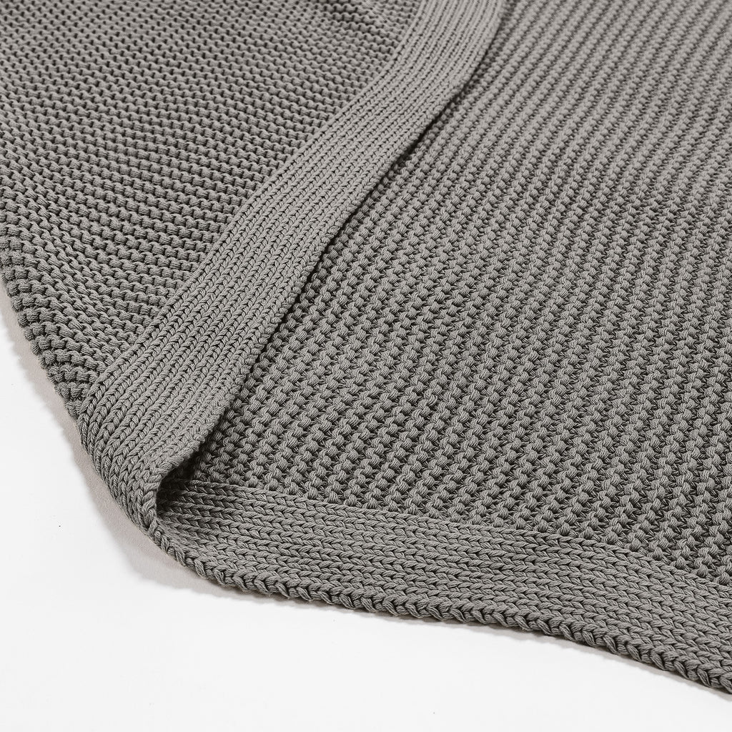 Couverture / Plaid - 100% Coton Ellos Gris 02