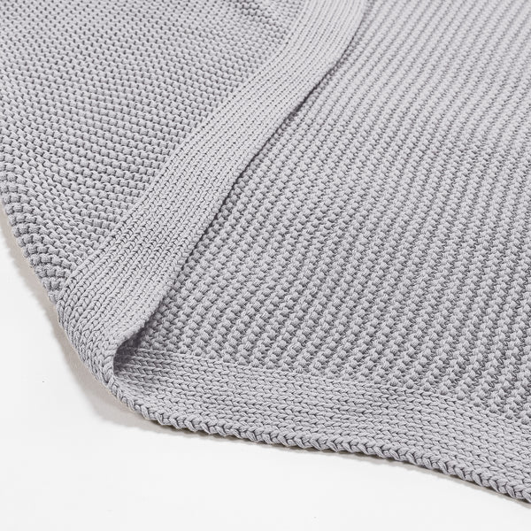 Couverture / Plaid - 100% Coton Ellos Gris clair 03