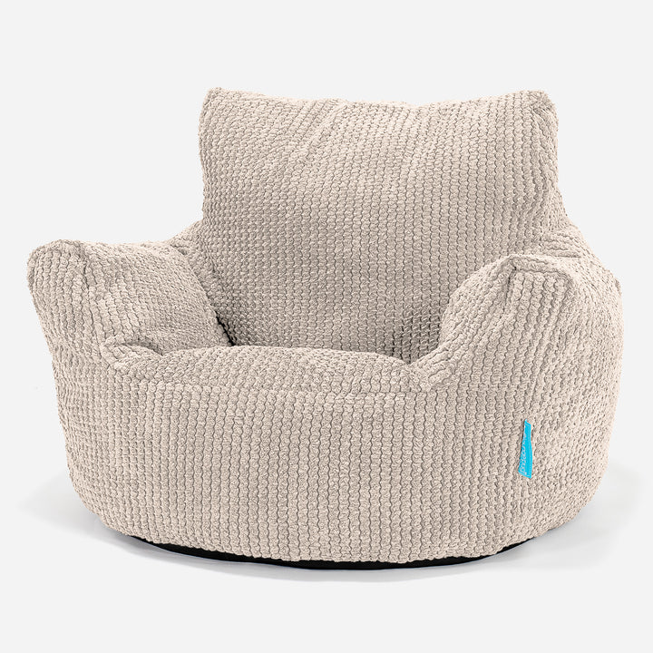 Fauteuil Pouf Bambin 1-3 ans - Pompon Crème 01