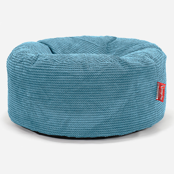 Pouf Design Rond - Pompon Mer Égée 01