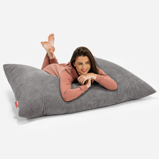 Pouf Géant XXL - Pompon Anthracite 03
