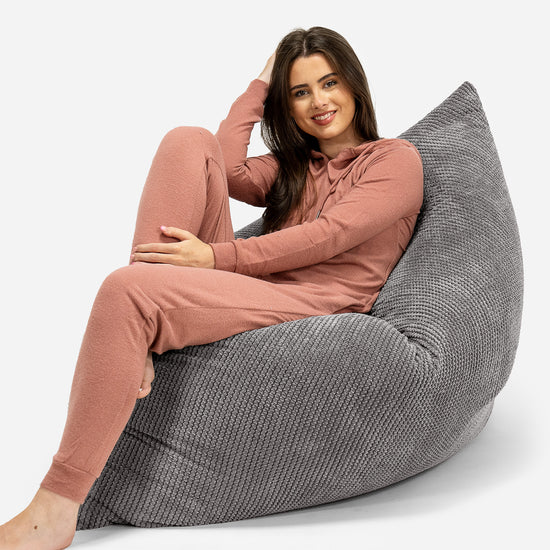 Pouf Géant XXL - Pompon Anthracite 04