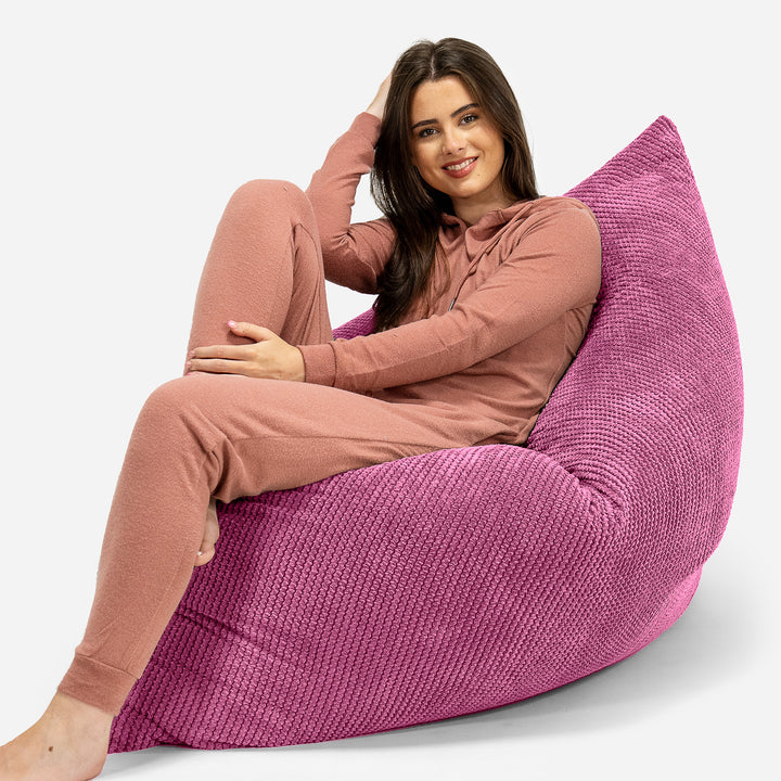 Pouf Géant XXL - Pompon Rose 04